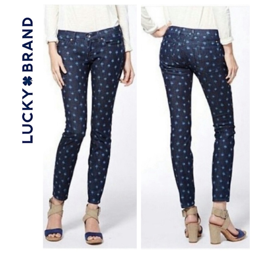 Lucky Brand Charlie Skinny Dotted Jeans 8 / 29